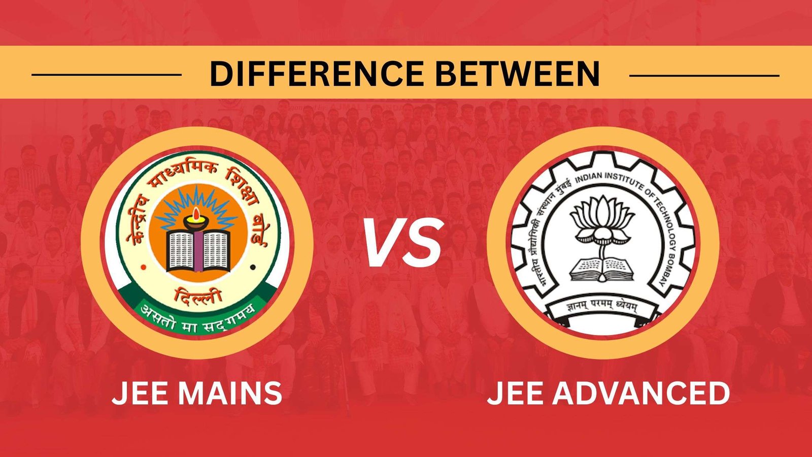 difference between jee mains and jee advanced